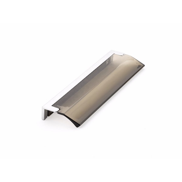 Schaub 5-1/16in Center to Center Positano Arch Smoke Cabinet Edge Pull Polished Chrome Finish 324-26-SM - main