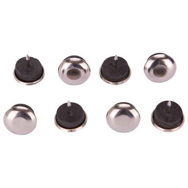 Prosource Furniture Glide, Metal, Nickel Plated, Nickel Plated, 3/4 x 3/4 x7/8 in Dimensions FE-50411-PS - main