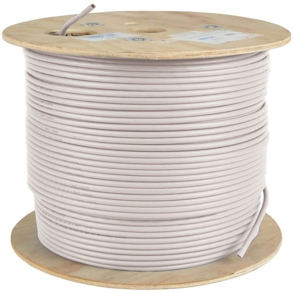Eaton Tripp Lite Series Cat5e 350 MHz Solid Core UTP PVC Bulk Ethernet Cable - White, 1000 ft. N022-01K-WH - main