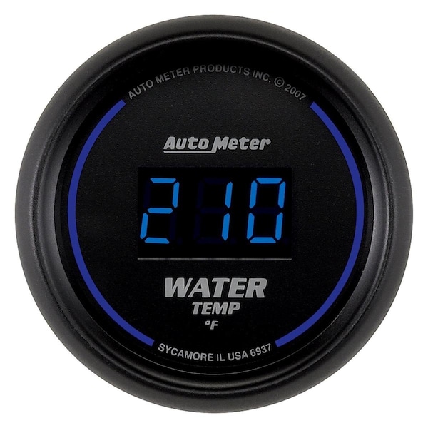 Auto Meter Cobalt Water Temperature InDash Gauge 6937 - main