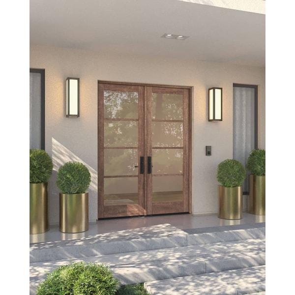 Doornmore G10402, 74.5" x 98" ( 2x36" Door) Left Hand, Mahogany SDL 4 Lite Exterior Door G10402-SW-3696_2_LI - main