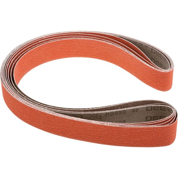 Grizzly 2" x 72" Ceramic Sanding Belt, 80 Grit, 5PK T32051 - main