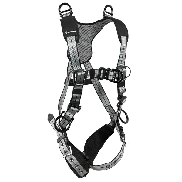 Safewaze PRO+ Slate Full Body Retrieval Harness: Alu 3D, Alu Shoulder D's, Alu QC Chest, Alu FD, TB Legs (L) 025-1767 - main