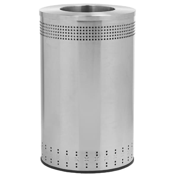 Gourmetgalley Imprinted 45 Gallon Stainless Steel Trash Can GO59563 - main