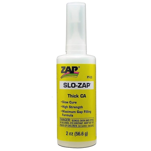 Zap Glue 2 oz Slo-Zap Thick Bottle PAAPT-33 - main