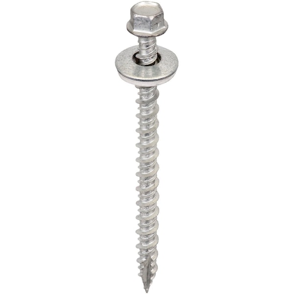 Acorn International 2-1/2'' Washered Galvanized Metal To Wood Screw, 250 Ct. SW-MW25G250 - main