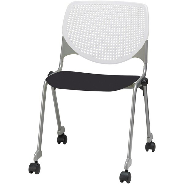 Kfi Poly Stack Chair, Black Seat CS2300-BP08-SP10 - main