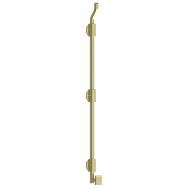Deltana 26 Modern Offset Surface Bolt; Heavy Duty; Unlacquered Bright Brass Finish FPGM263-UNL - main