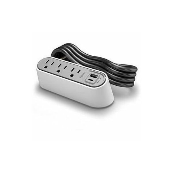 Legrand FurniturePowerOutlet, White, 3Outlet, 6ft WSPC320CWH - main