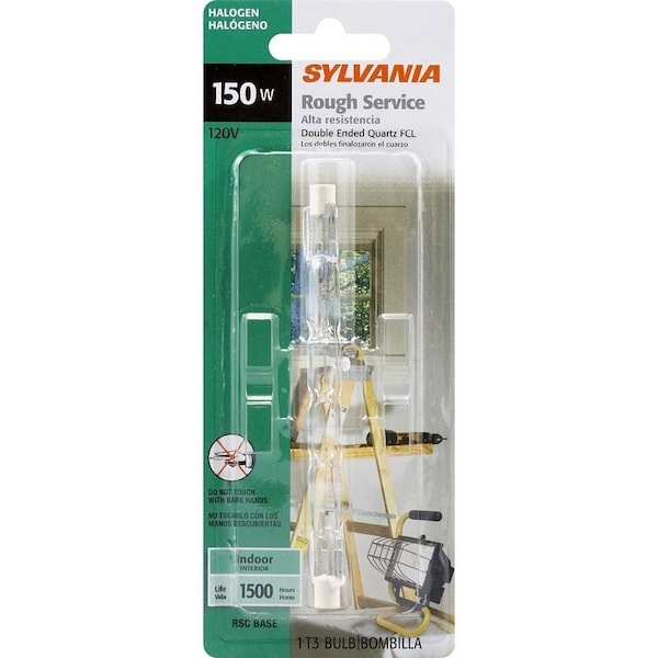 Sylvania Specialty Halogen Lamp, 150 W, Recessed Single Contact Lamp Base, T3 Lamp, 2250 Lumens, 2950K Color Temp 58885 - main
