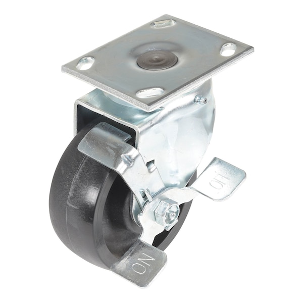 Vestil Light Duty Glass Filled Nylon Swivel With Brake Caster 5 In. x 2 In. 1200 lb Black CST-HLD-5X2GFN-SWB - main