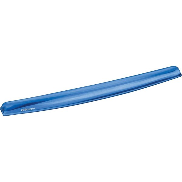Fellowes Crystal Gel Wrist Rest, 19-5/16"x2-5/16"x15/16" , Blue 91137 - main