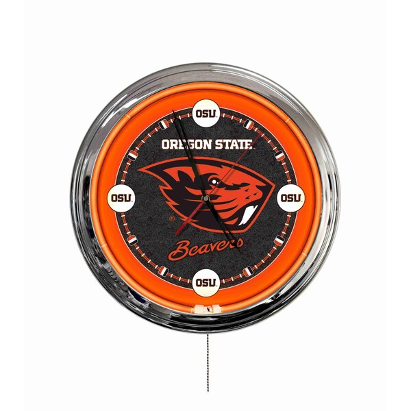 Holland Bar Stool Oregon State University 16 LED Wall Clock ClkL16 - main