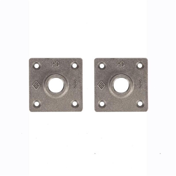 Coda Resources 0.75 in. Iron Black Flange, 2PK 4010709 - main