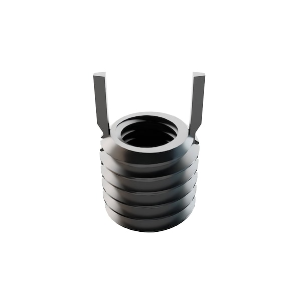 Zoro Select Key Locking Insert, Thin Wall, 2 Keys, 1/4"-28 Int Thrd Sz, 3/8"-16 Ext Thrd Sz, Stainless Steel 215-066522 - main