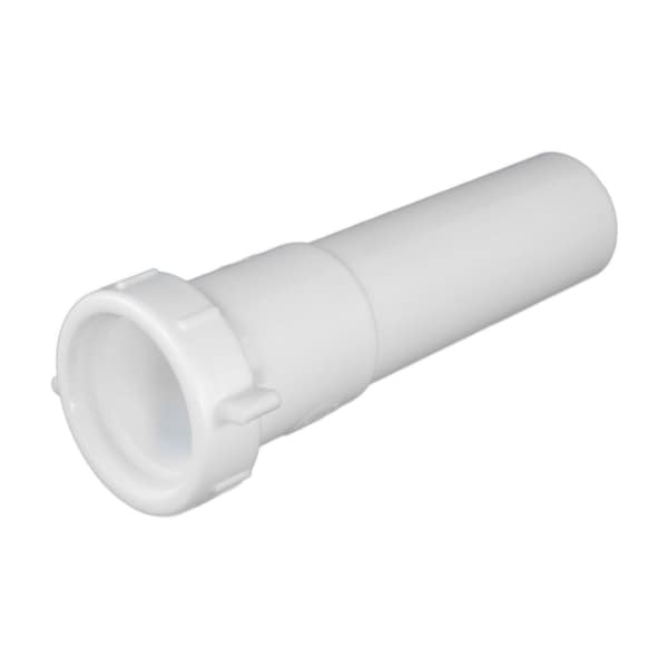 Everflow 1-1/2" x 6" Plastic Extension Tube for Tubular Drain Applications P2246 - main