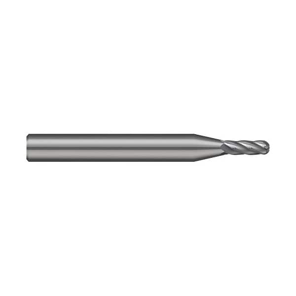 Harvey Tool Miniature End Mill-5 Flute-Ball, 715045, Uncoated, .045" Cutter Diameter, .135" Length of Cut 715045 - main