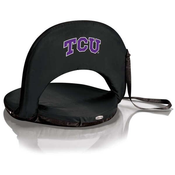 Picnic Time Family Of Brands NCAA TCU Horned Frogs Oniva Stadium Seat - Reclining Bleacher Seat with Back Support 626-00-179-844-0 - main