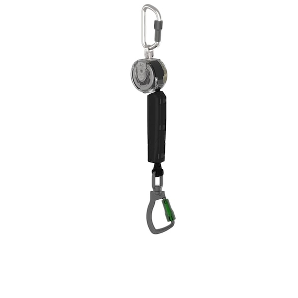 Msa Safety V-TEC Self Retracting Lifeline, Carabiner, Aluminum, 1 Leg(s), 400 lb Weight Capacity VTOHW-031-DC-A - main