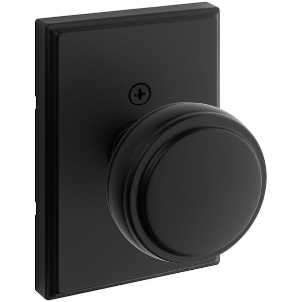 Kwikset Residential Door Knobs Half Dummy Reversible Matte Black 788SOKTRCT-514 - main