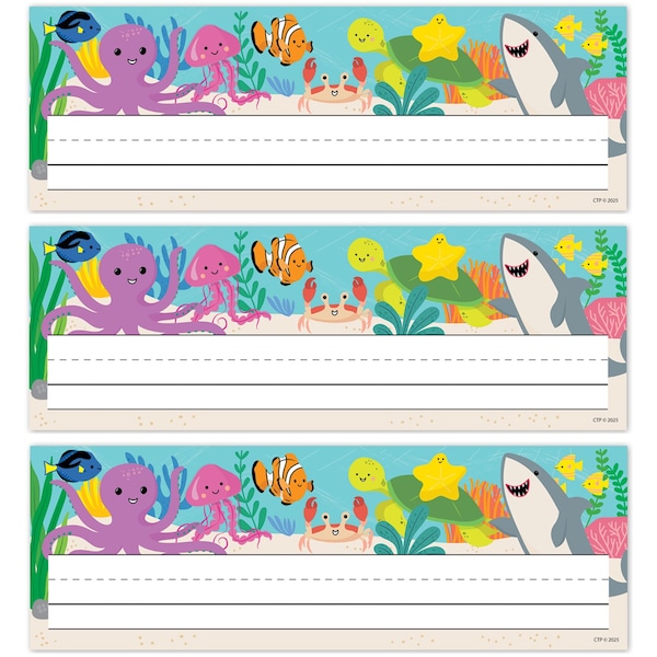 Creative Teaching Press Sea Friends Name Plates, 108PK 11028 - main