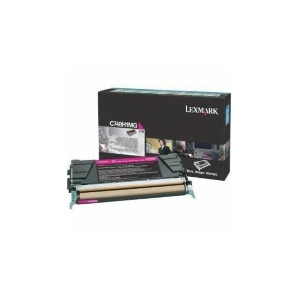 Lexmark High Yield Magenta Toner Cartridge 10K YLD C748H1MG - main