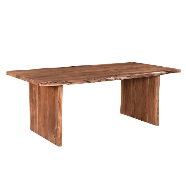 Homeroots 84" Brown Solid Wood Dining Table 521852 - main