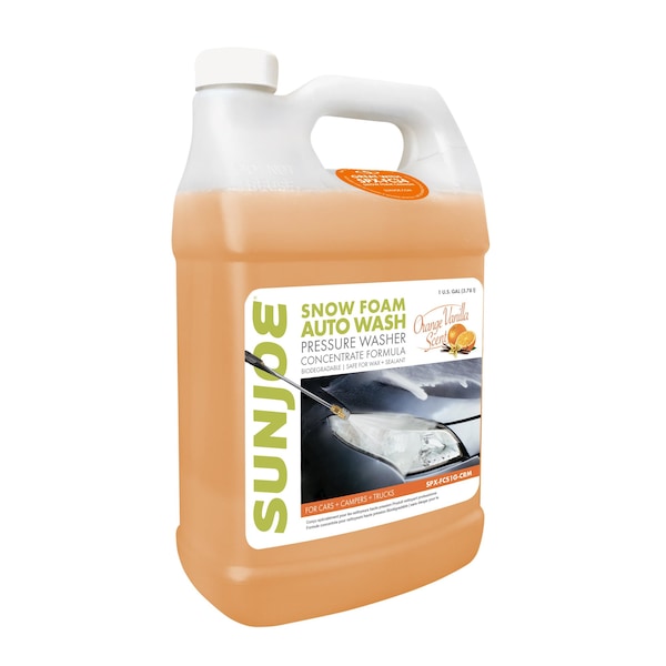 Snow Joe Premium Snow Foam Cannon P.W. Car Wash Soap and Cleaner, 1-Gal. Orange-Vanilla SPX-FCS1G-CRM - main