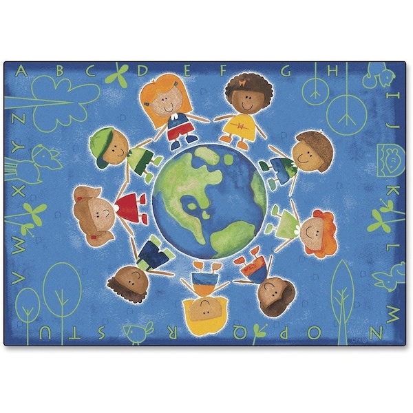 Carpets For Kids 4415 Give the Planet a Hug 6 ft. x 9 ft. Rectangle Rug 4415 - main