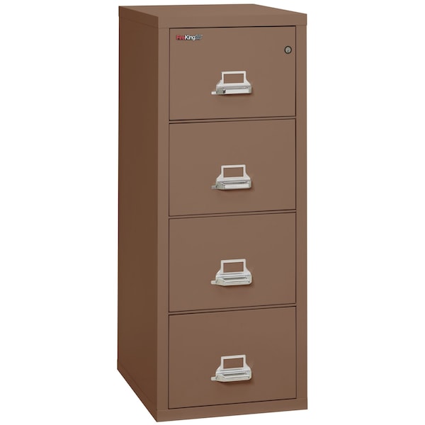 Fireking 4 Drawer, 1 Hr Fire & impact rated, 25" depth Legal Tan 4-2125-CTN - main
