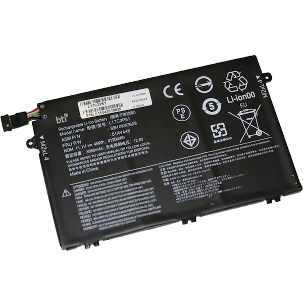 Battery Technology BATTERY T-PAD E14 E15 E480 E485 E495 E580 L17C3P51-BTI - main