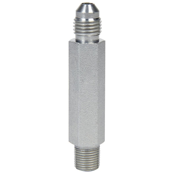 Allstar Performance 4AN Male to 0.125 in. NPT Male Tall Straight Fitting Adapter - Zinc Oxide ALL50004 - main