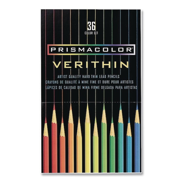 Prismacolor Verithin Colored Pencils, Assorted Lead and Barrel Colors, 36PK 2428 - main