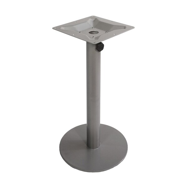 Bfm Seating Margate 24in Round Base - Zinc Plated Cast Iron Bottom, Stainless Steel Column PHTB24RSVU - main