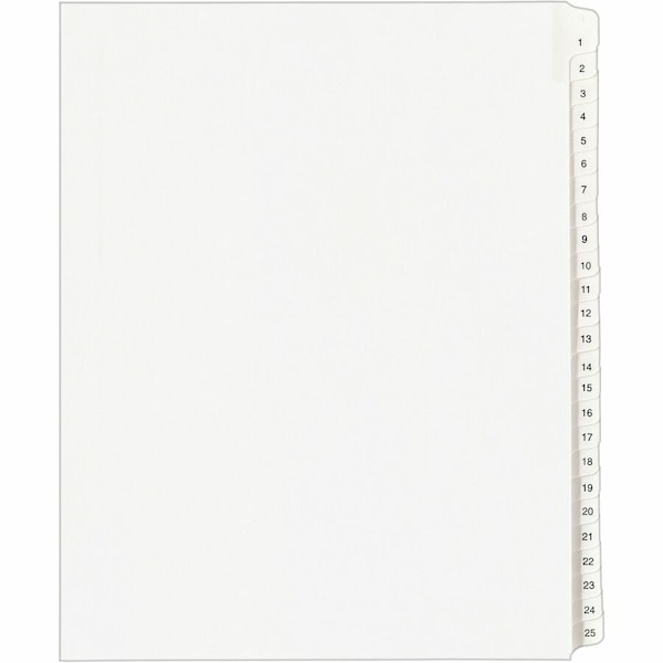 Avery Dividers, Index, Sidetab, 1-25 AVE01701 - main