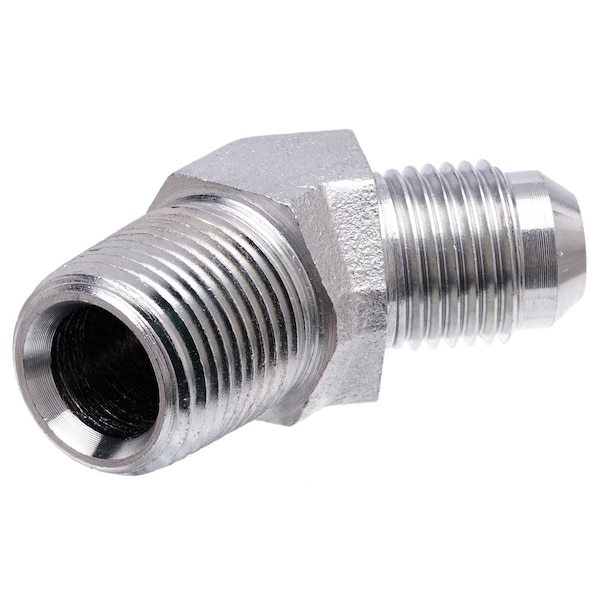 Gates Male JIC 37 Flare to Male Pipe NPTF - 45 SAE to SAE G60497-0608 - main