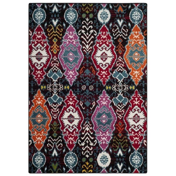 Safavieh 6 x 9 ft. Cherokee Power Loomed Medium Rectangle Area RugBlack & Red CHR913C-6 - main