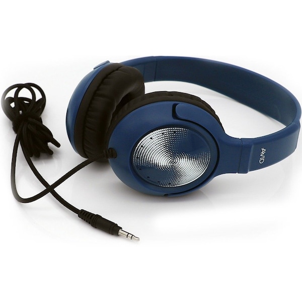 Avid AE-54 Headphone - Mini-phone (3.5mm) - Wired - 32 Ohm - Over-the-head - Ear-cup - 6 ft Cable 2AE54BL - main