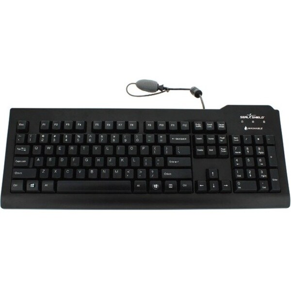 Sealshield Seal Shield Clean Seal Waterproof Backlit Medical Keyboard with Contactless Smart Reader SSKSV207GRC125 - main