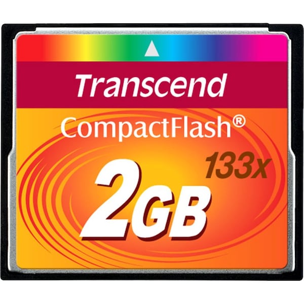 Transcend Information Flash Memory Card - 2 Gb - Compactflash Card - Data Transfer Rate: TS2GCF133 - main