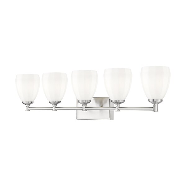 Z-Lite Oren 5-Light Vanity, 38 in W, Brushed Nickel 7004-5V-BN - main