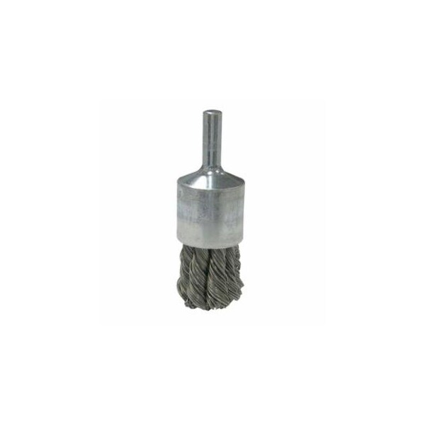 Weiler Vortec Pro Stem Mtd Knot Wire End Brushes, Carbon, 3/4 in Dia, .02 Wire 804-36050 - main