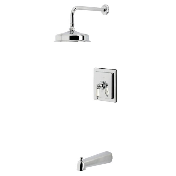 Kingston Brass Single-Handle Pressure Balanced Tub and Shower Faucet, Polished Chrome KB5891PL - main