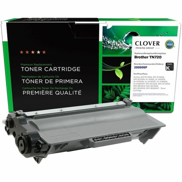 Cig Clover Imaging Remanufactured Toner Cartridge for Brother TN720 200606P - main
