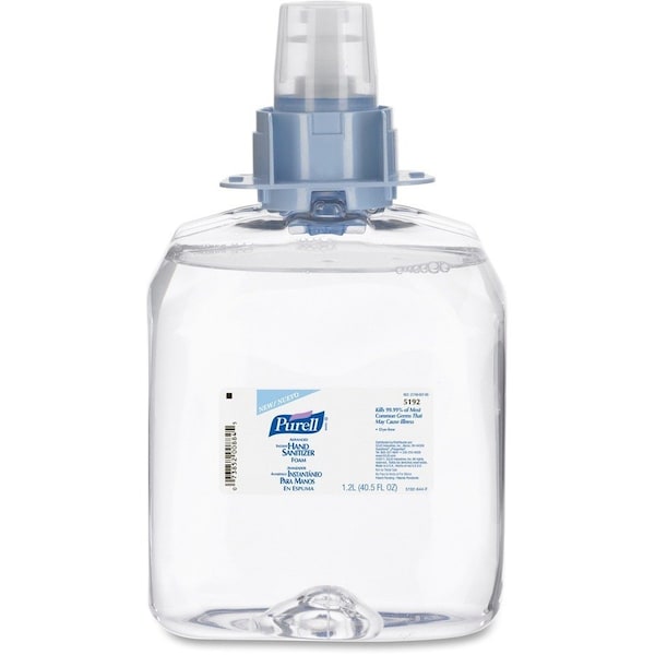 Purell Advanced Hand Sanitizer Foam, For CS4 and FMX-12 Dispensers, 1,200 mL Refill, Unscented 5192-03 - main
