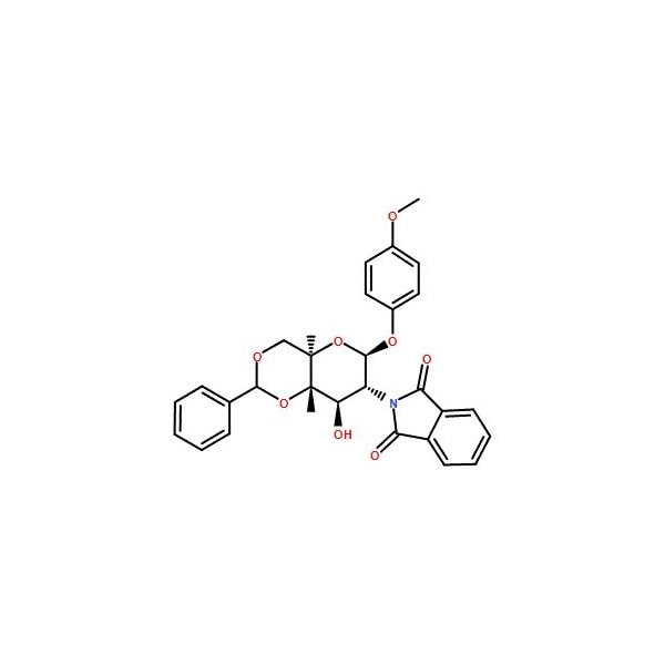 Ak Scientific 4-Methoxyphenyl 4, 6-O-Benzylidene-2-Deoxy-2-Phthalimido-Beta-D-Glucopyranoside (5g), CAS 138906-43- 8169AJ-5g - main