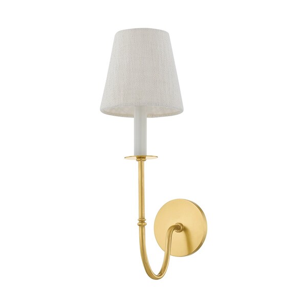 Hudson Valley Lighting Amina 6.25 in. Wall Sconce Aged Brass 6919-AGB - main