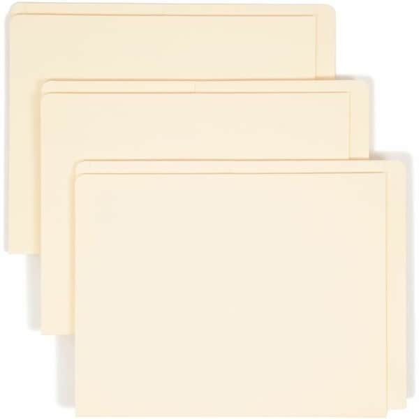 Smead End Tab Pocket Folder, 2 Pockets, Letter, Manila, 25PK 24117 - main