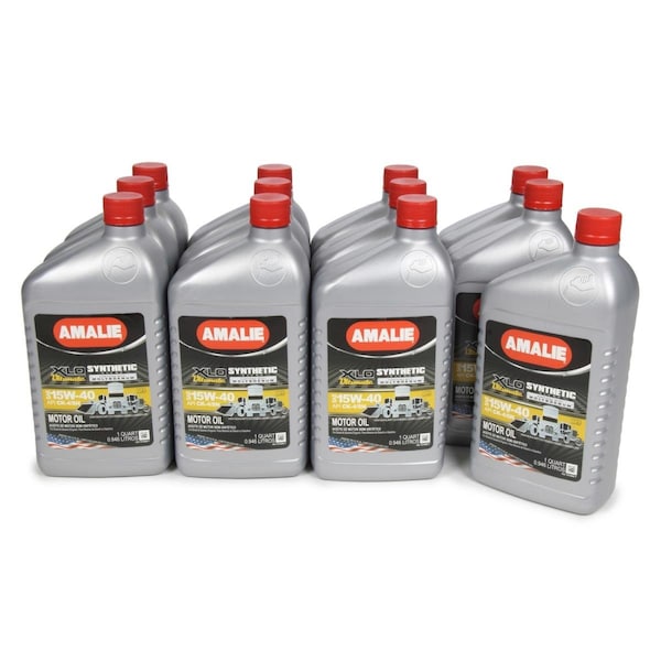 Amalie 1 qt. XLO Ultimate 15W40 Semi-Synthetic Motor Oil - Set of 12 AMA160-79106-56 - main