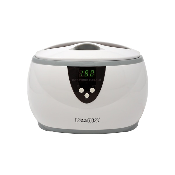 Isonic Digital Ultrasonic Cleaner, for jewelry, eyeglasses, watches, 1.3Pt/0.6L D3800A - main